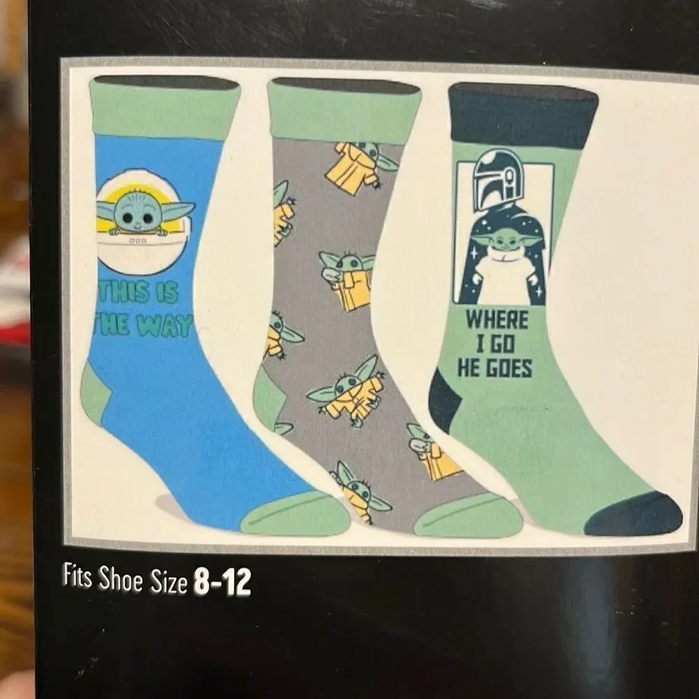 NWT Disney Star Wars Crew Socks 6 Pairs